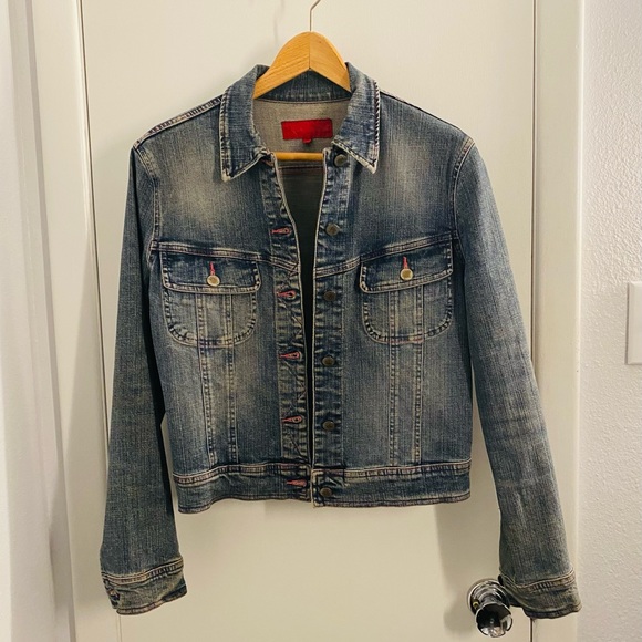 fcuk cropped jean jacket (M) - Picture 1 of 11